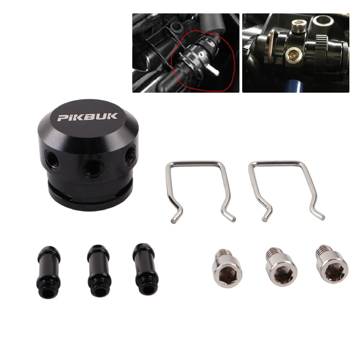 PIKBUK Plug For VW Audi TSI FSI TFSI MK5 GTI B7 2.0T Ea888 1 2 Gen Turbo Boost Tap Adapter Oil Can Exhaust by InterCyprus Trading Ltd
