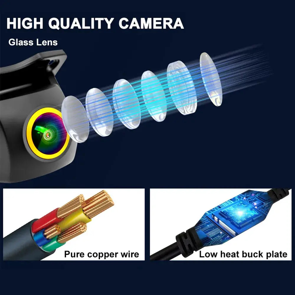 1080P/720P AHD CCD Vehicle Rear View Reverse Camera Lens Night Vision Parking Reverse Camera CVBS Rear Camera HD Color Image by InterCyprus Trading Ltd