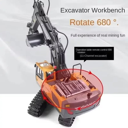 Drift RC 4x4 Off Road Excavator Stunt Car for Kids - Transforming Remote Control Vehicle