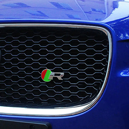 Jaguar R Logo Front Grill Chrome Emblem For Jaguar