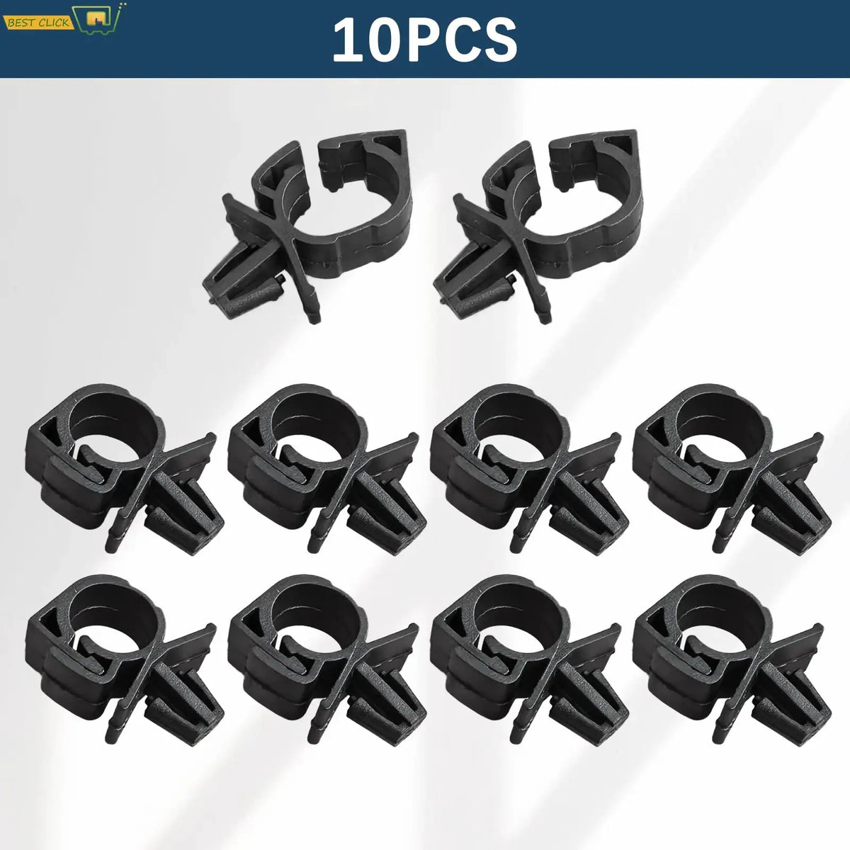 10pcs Nylon Wiring Harness Clips Cable Clamps For Car Engine Door Trim Wire Loom Retainer Fastener Kit by InterCyprus Trading Ltd