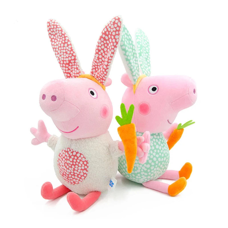 New Genuine Peppa Pig Anime Figure Children Plush Toys Radish Rabbit Peggy George Cute Doll Birthday Gift