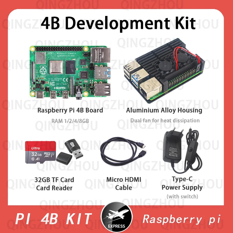 Raspberry Pi 4B Starter Kit &ndash; Complete Development Solution