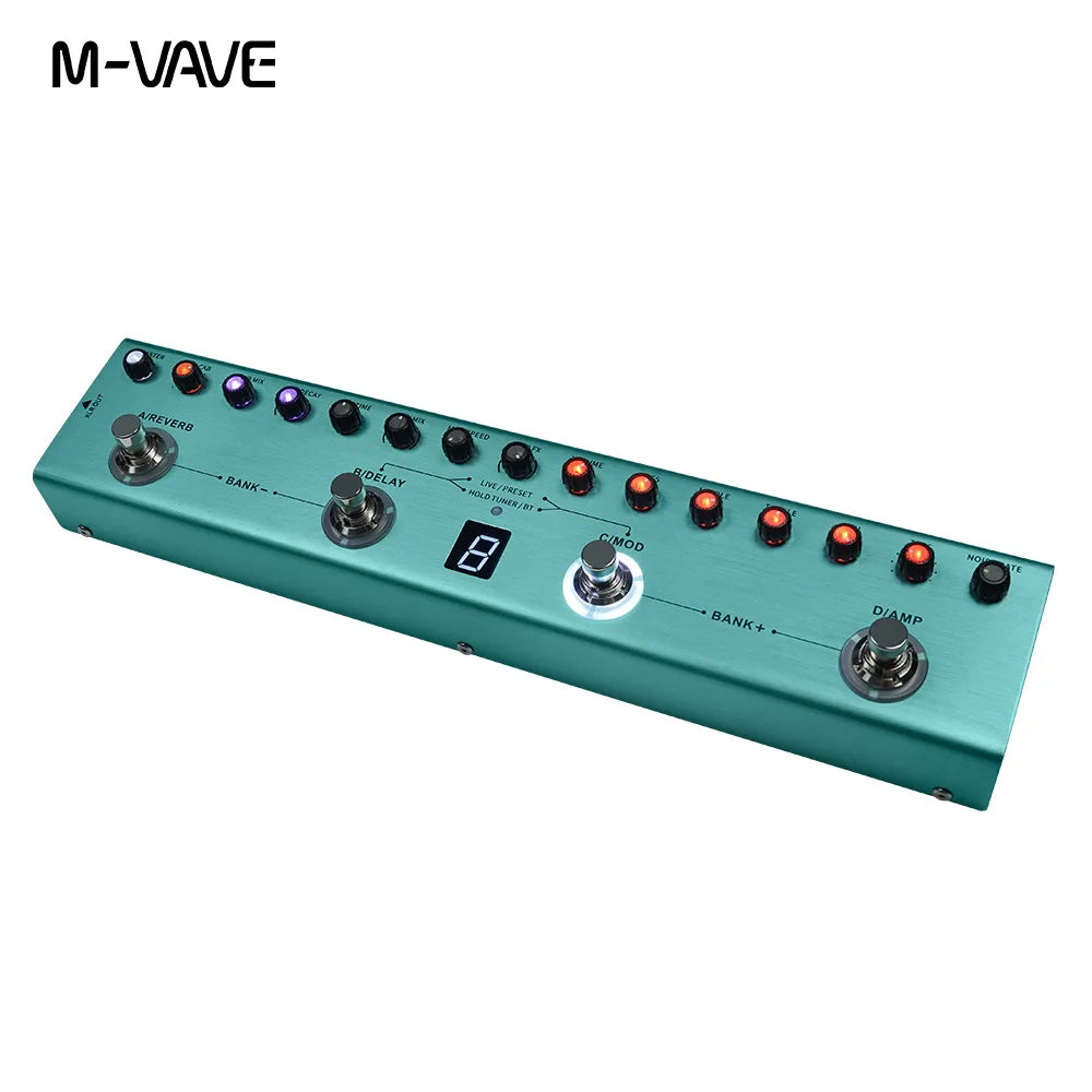 M-VAVE Tank-G Guitar Multi-Effects Pedal &ndash; Rechargeable