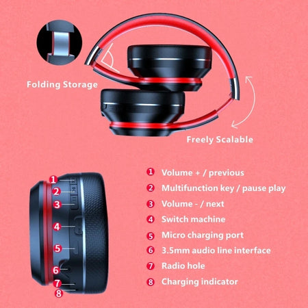 Lenovo HD200 Bluetooth Earphones - Foldable Wireless Headphones with Noise Cancellation