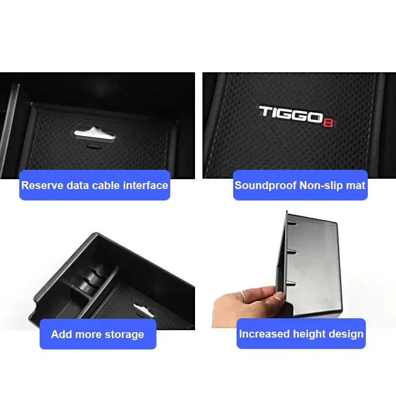 Vtear Central Control Armrest Storage Box Accessories Car Decoration Interior Detail Trim Parts For Chery Tiggo 8 Pro Max 2023 by InterCyprus Trading Ltd