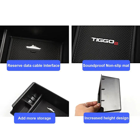 Vtear Central Control Armrest Storage Box Accessories Car Decoration Interior Detail Trim Parts For Chery Tiggo 8 Pro Max 2023 by InterCyprus Trading Ltd