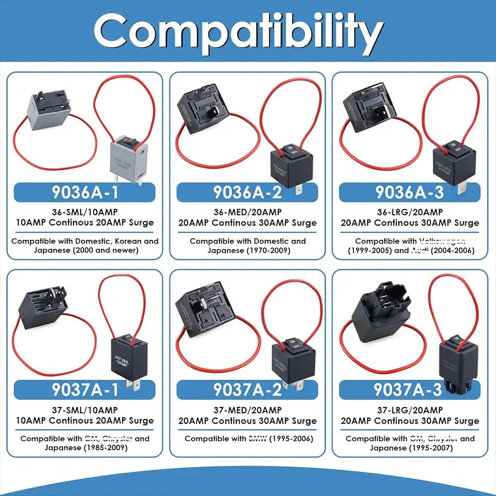9038A Relay Bypass Switch Kit Diagnostic Tester Scan Tool & Fuel Pump Relay Bypass Master Kit Compatibility 9036A 9037A by InterCyprus Trading Ltd