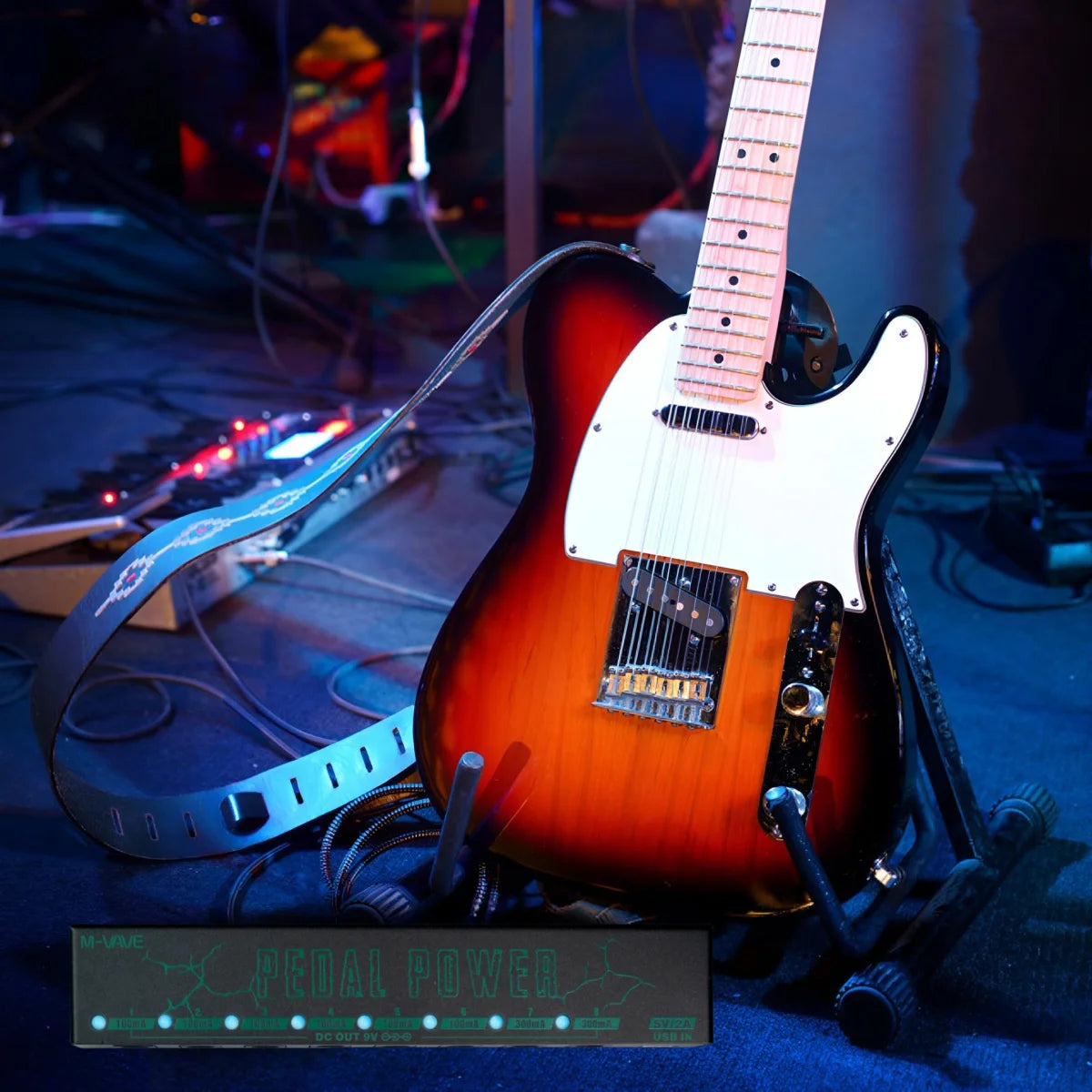 M-VAVE Pedal Power &ndash; Eight Isolated Outputs For 9V Pedals