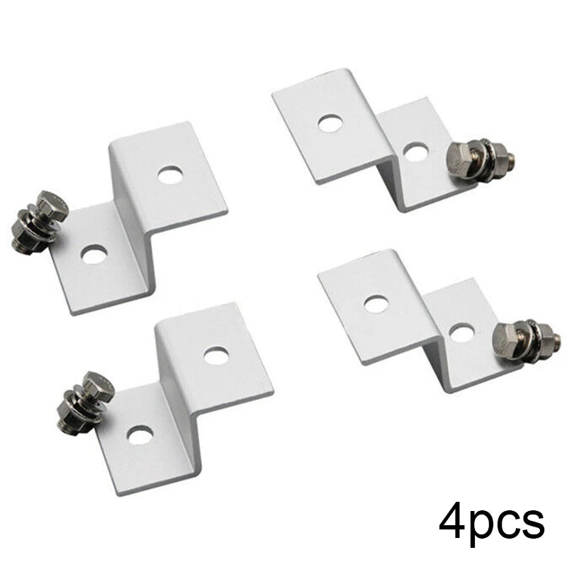 Z Style Panel Mounts 4 Pcs Solar Battery Brackets Kit