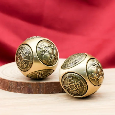 Six-Faced Blessing Money Fidget Spinner - Stress Relief Toy