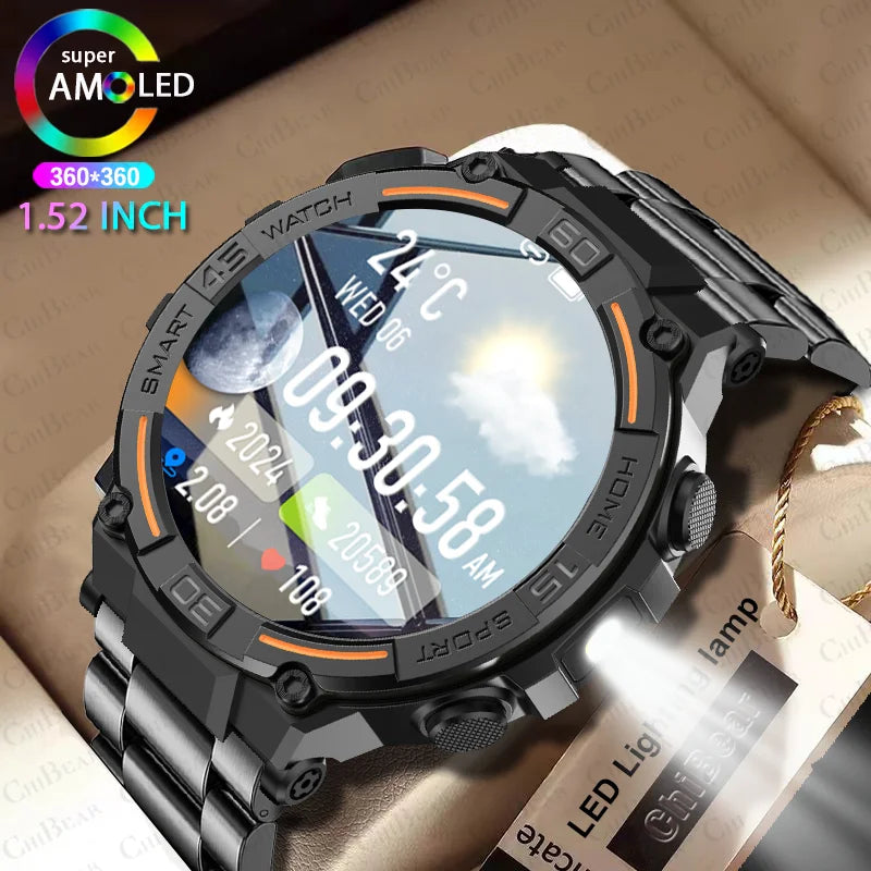 Military Smartwatch 360 HD &ndash; Health Monitoring Waterproof
