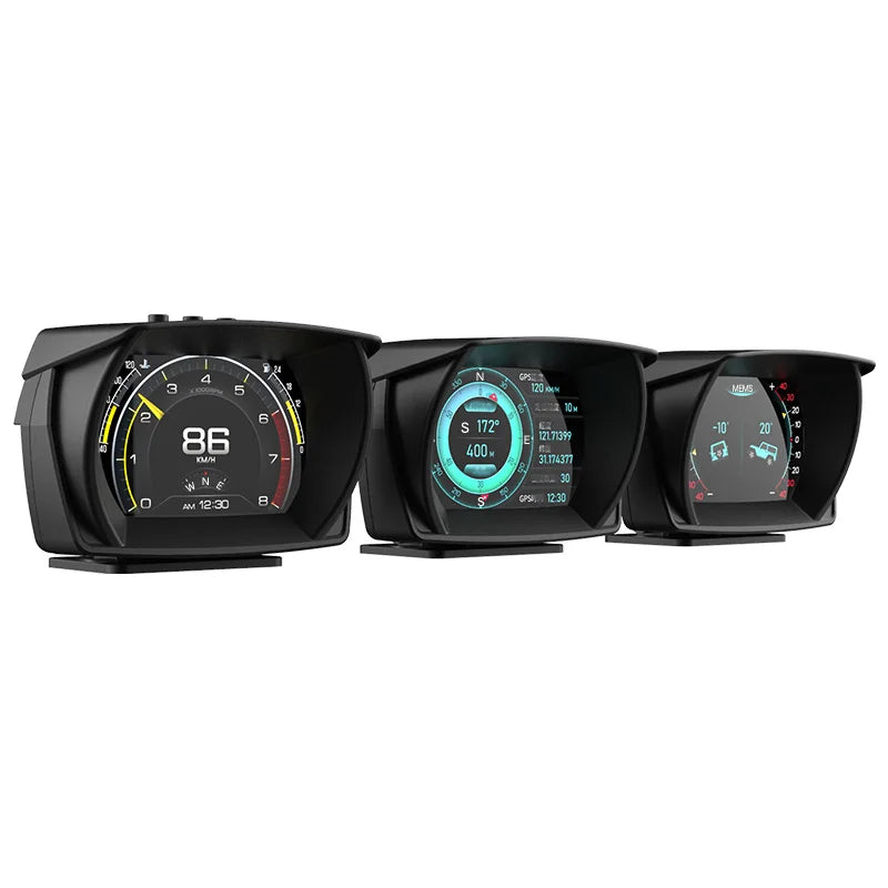 A700 OBD GPS HUD - Instrumentti, Kaltevuusmittari, Grader, Kilpa-auto, Öljylämpötila