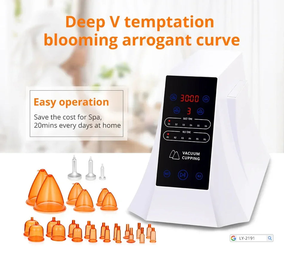 Vacuum Cupping Therapy For Breast And Butt Shaping Machine