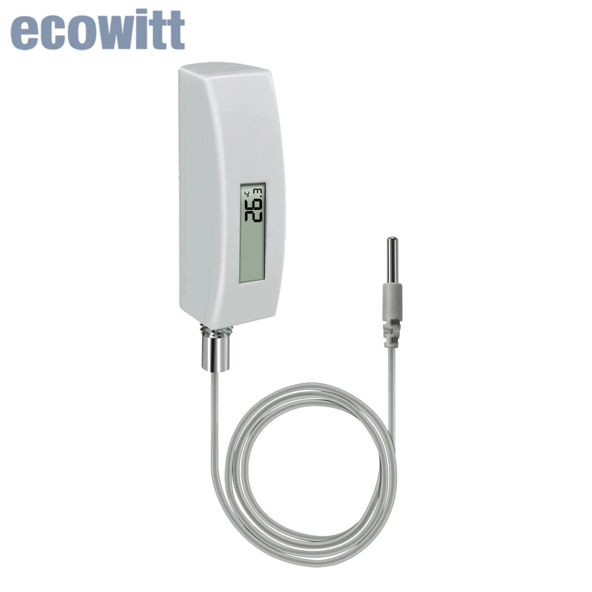 Ecowitt WN34L Waterproof Digital Pool Thermometer with LCD Display and 10ft Cable North America 915MHz