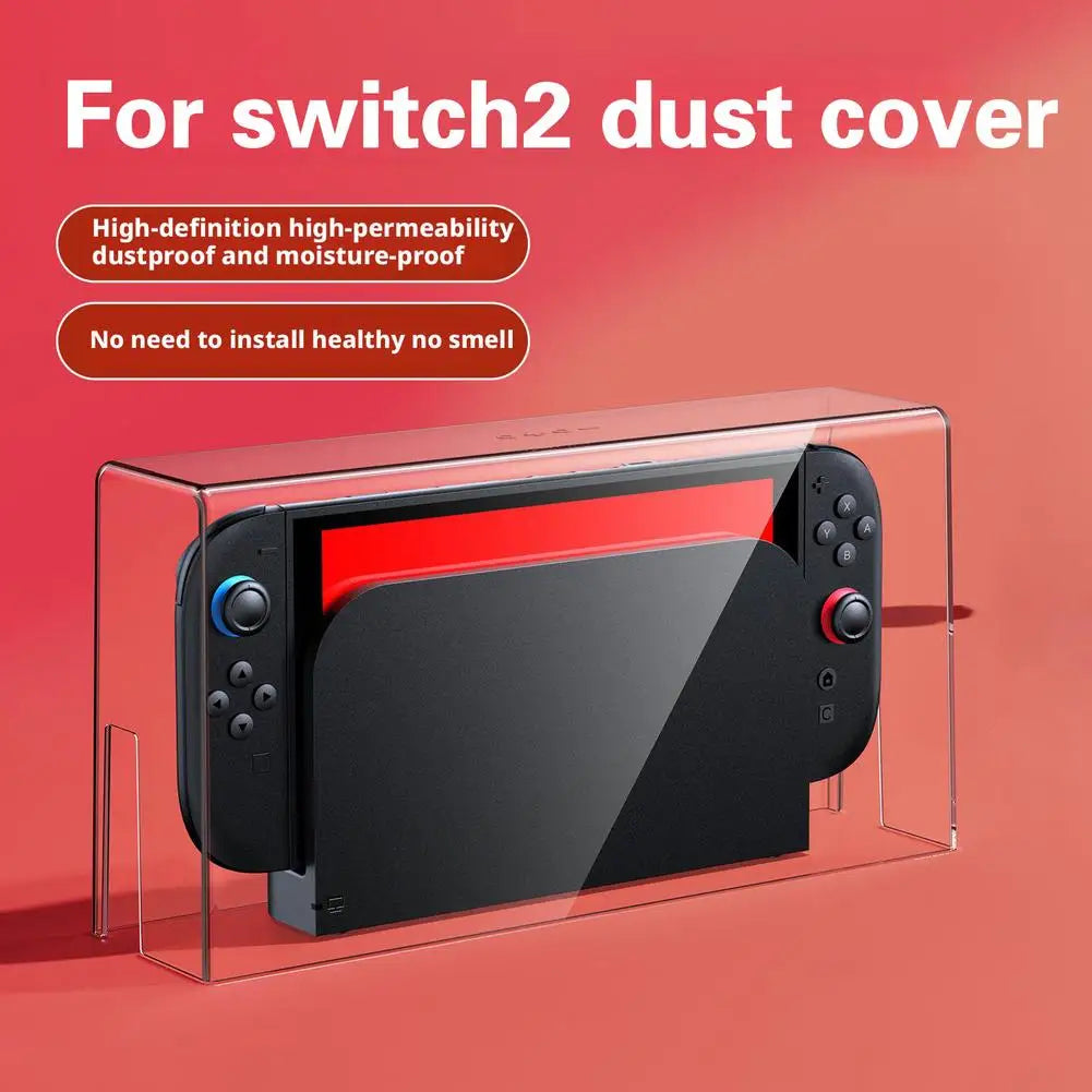 For Switch 2 Dustproof Protective Case &ndash; High-Definition Transparent Design