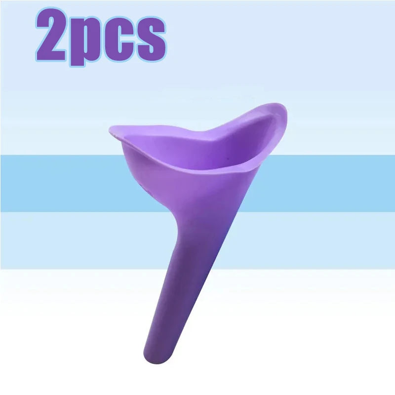 750ml Mini Toilet For Travel &ndash; Ultra Portable Urinal Purple 2pcs
