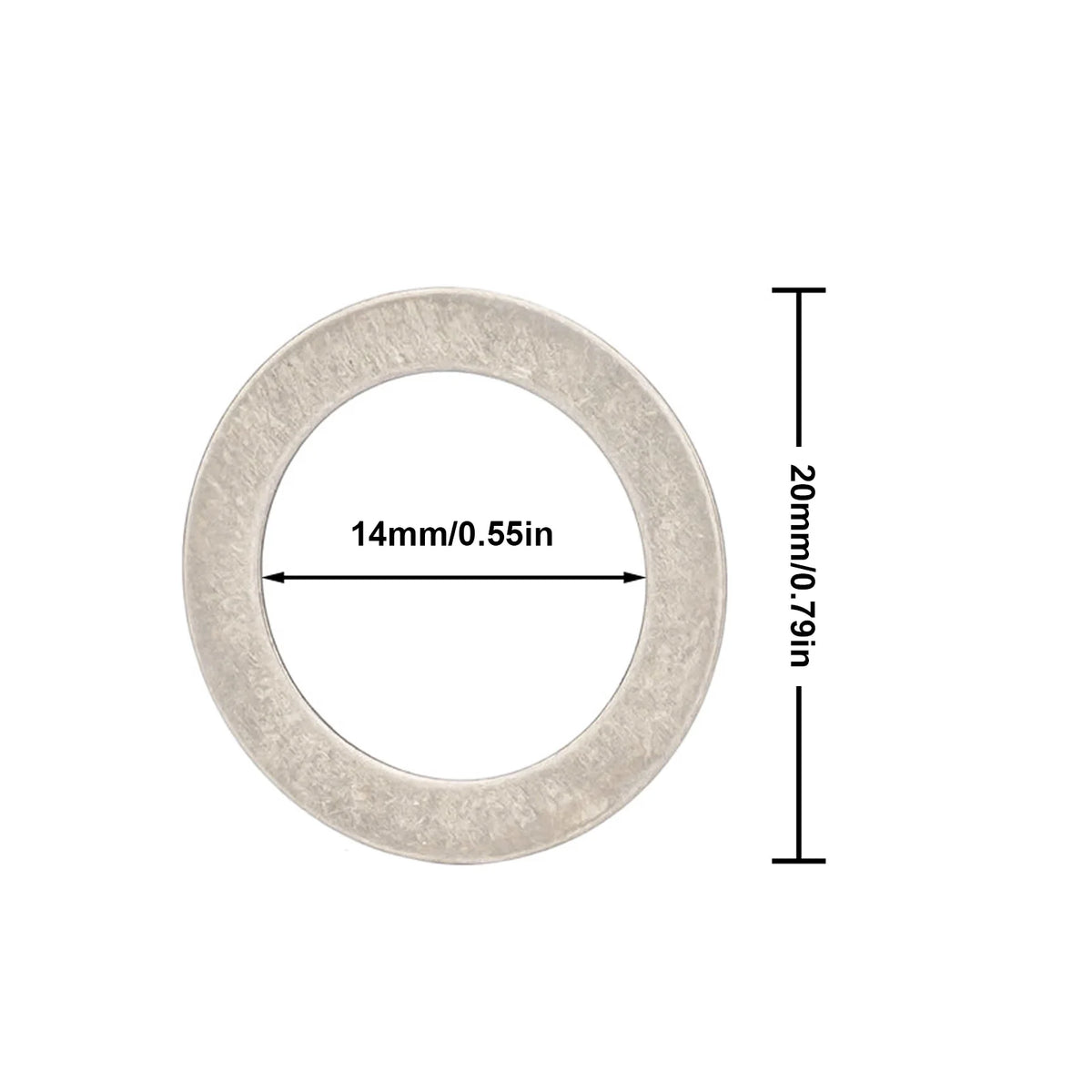 Bike Pedal Washers Stainless 10Pcs - Universal Fit