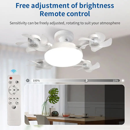 Drone Design 2-In-1 60W Ceiling Fan Light &ndash; Remote Control
