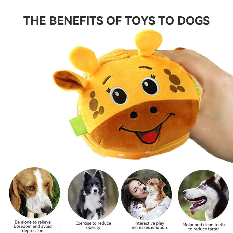 Plush Dog Voice Toys Balls &ndash; Fun and Interactive Chewing Experience