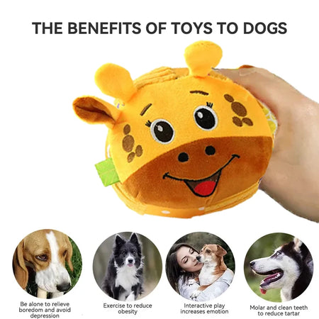 Plush Dog Voice Toys Balls &ndash; Fun and Interactive Chewing Experience