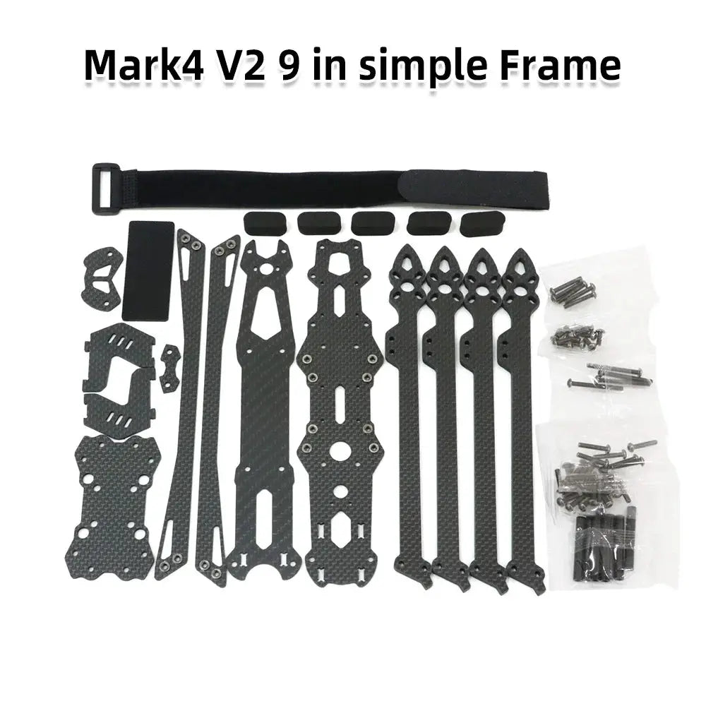 Mark4 V2 Mark 4 7inch 295mm / 8inch 367mm / 9inch 387mm / 10inch 427mm 3K Full Carbon Fiber TrueX Frame for FPV Camera Kit Done by InterCyprus Trading Ltd