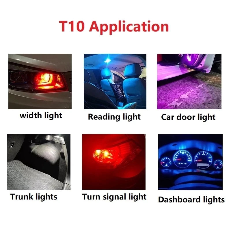 Car LED T10 W5W Canbus Glass COB 6000K Reading Lamp - 12V