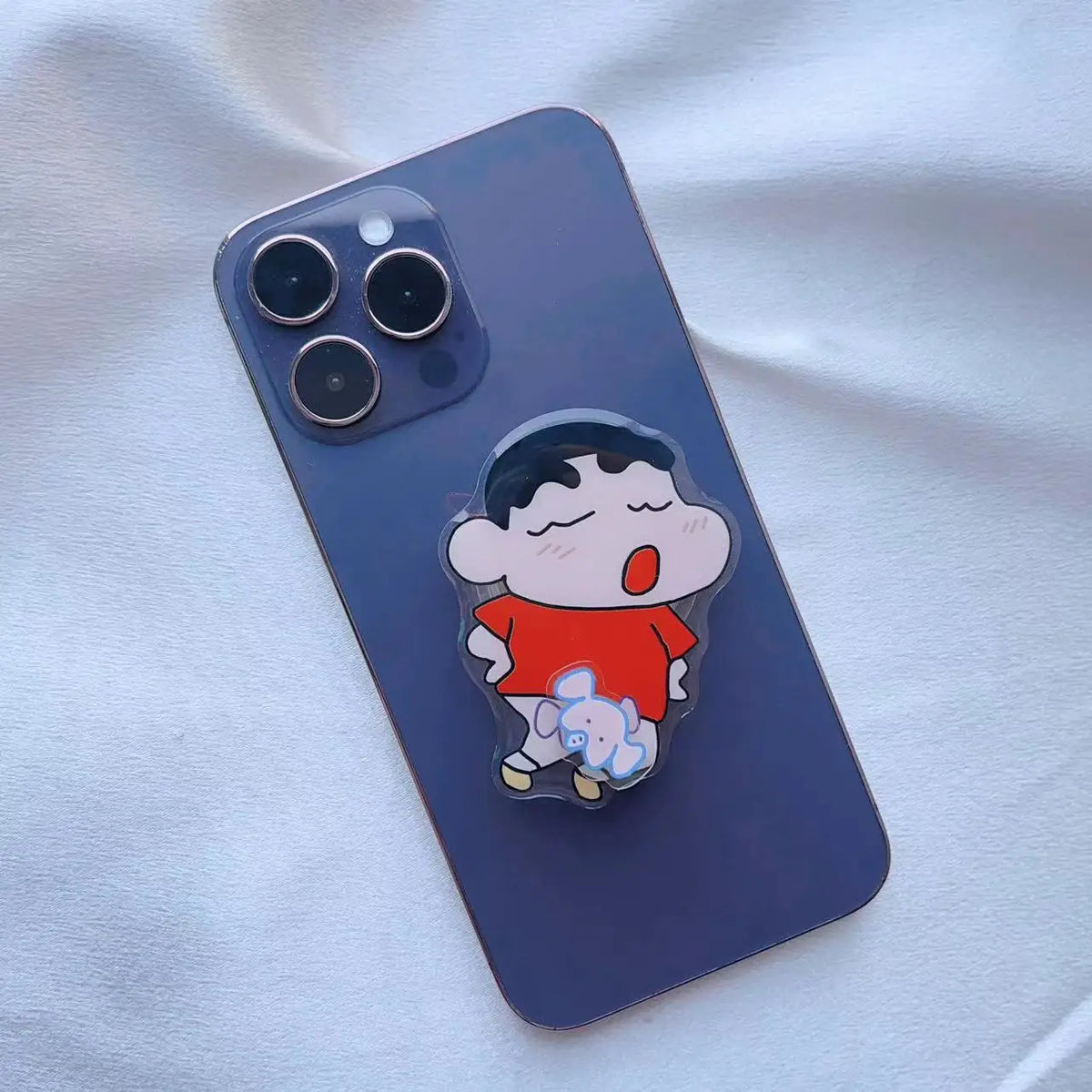 Crayon Shin-chan 3D Cute Cartoon Phone Socket Folding Holder Crayon Shin-chan 3