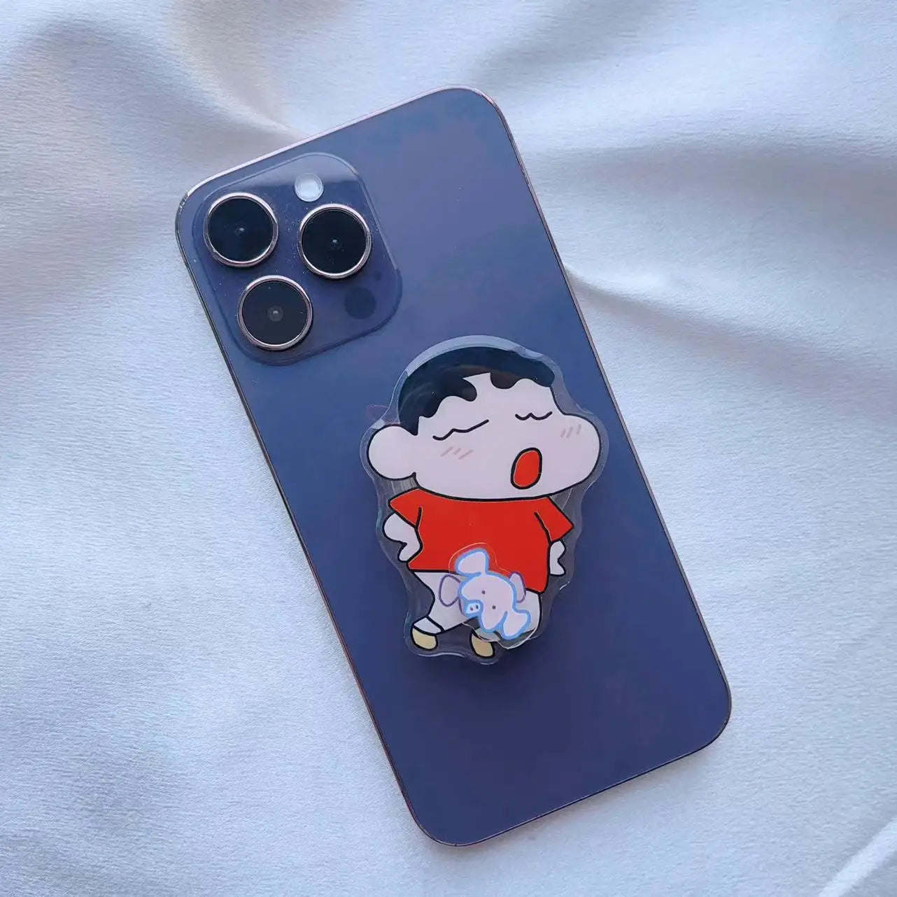 Crayon Shin-chan 3D Cute Cartoon Phone Socket Folding Holder Crayon Shin-chan 3