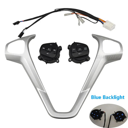 Multi-Function Steering Wheel Audio Cruise Control Switch Kit For Ford Fiesta MK7 MK8 Ecosport 2013-2015 Wth Backlight Button by InterCyprus Trading Ltd