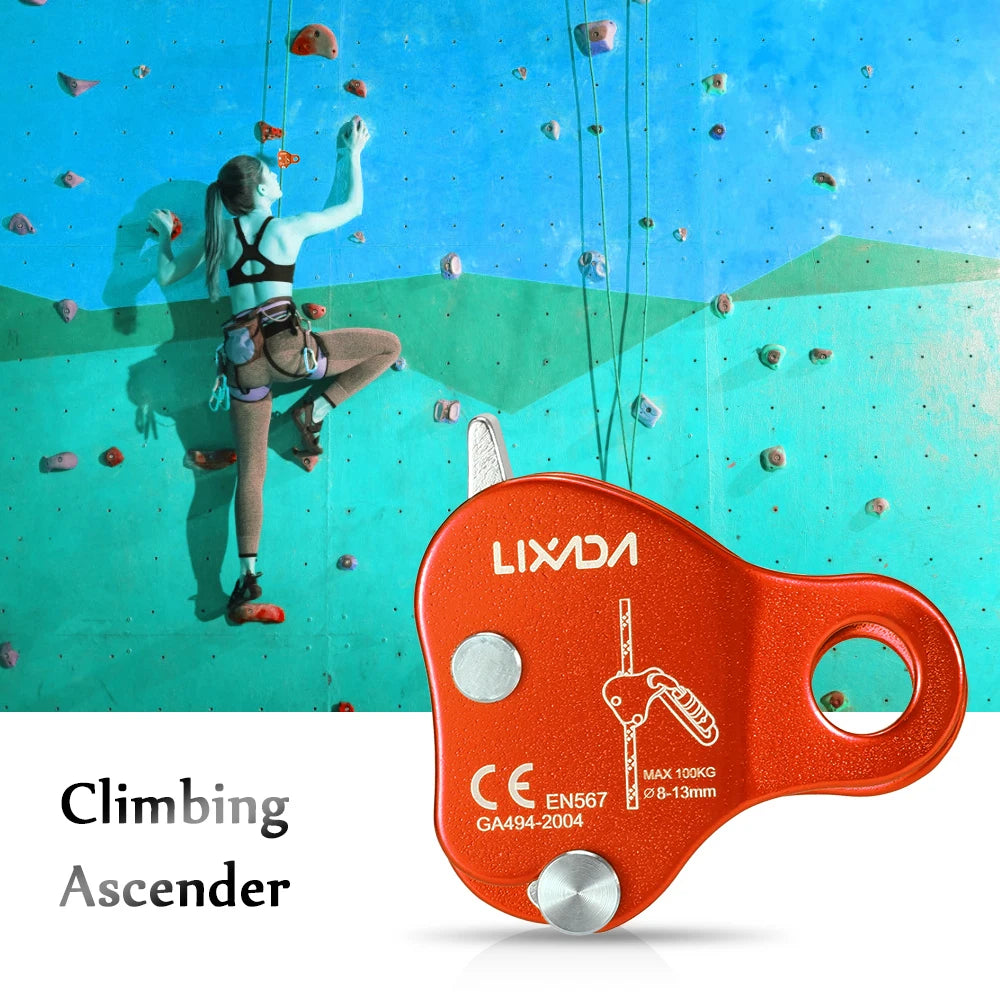 Lixada Climbing Ascender &ndash; 8-13mm Rope Compatible Pro