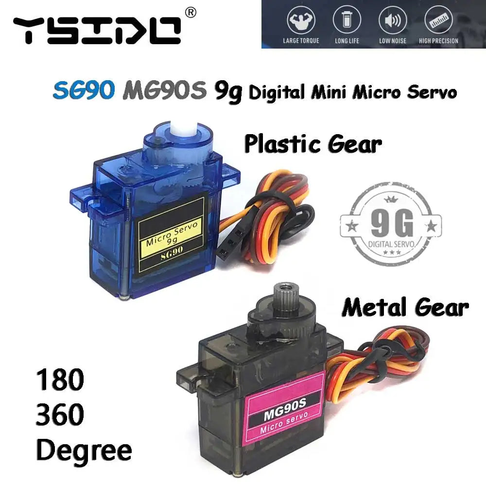 SG90 MG90S 9g Digital Mini Micro Servo &ndash; Exceptional Precision and Control