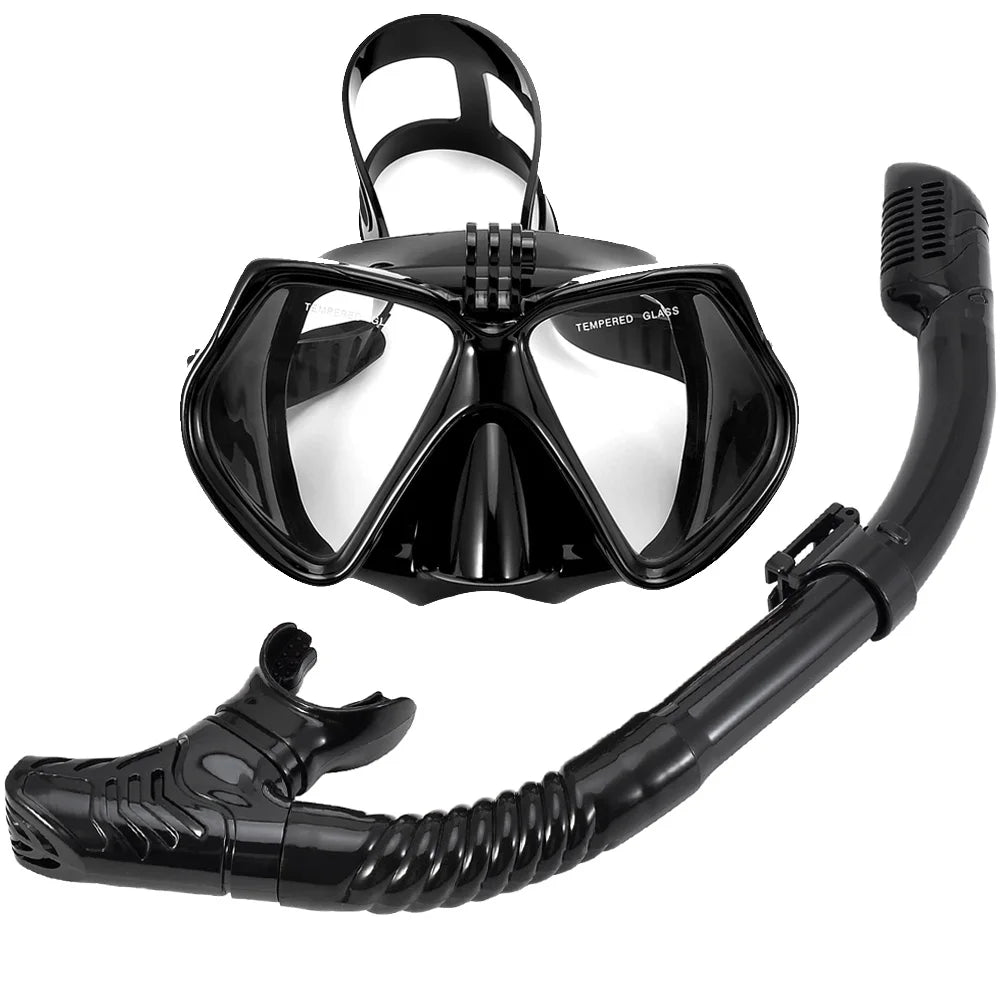 AXY M2021 1 S11 Snorkel Set &ndash; Dry Top Water Protection All-Black
