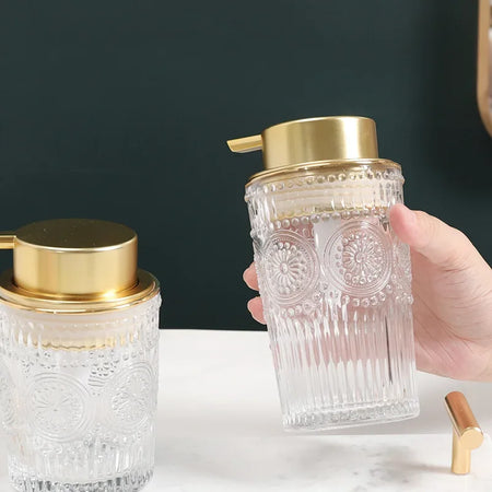 400ml Luxury Glass Bubble Hand Wash Dispenser &ndash; Soft Press