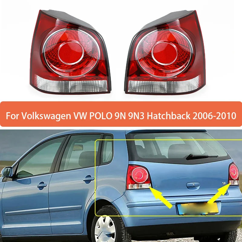 Rear Tail Light Assembly Without Bulbs For VW Polo 9N 9N3