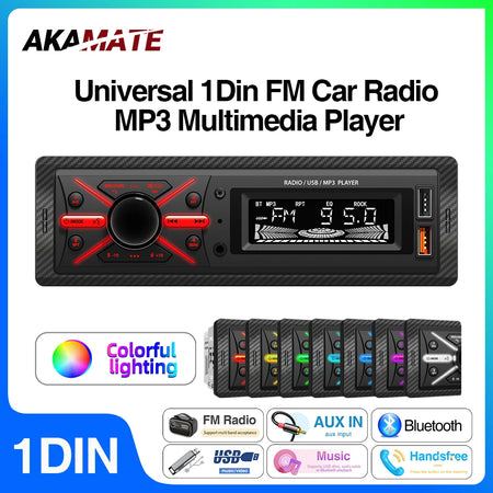 Car Radio Universal 1din MP3 Player &ndash; Bluetooth USB AUX