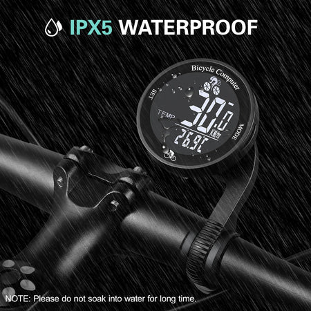 Wireless Bike Computer &ndash; Waterproof Backlit LCD Speedometer