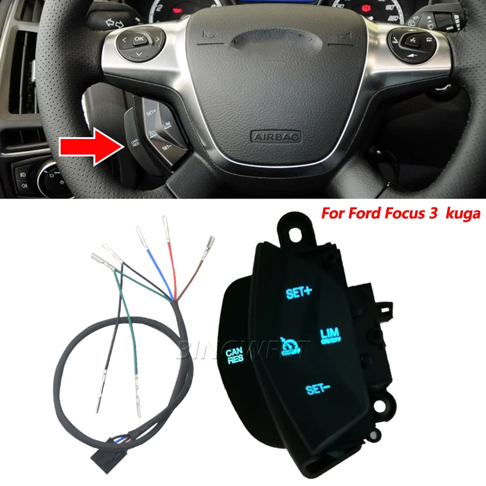 Interruptor de control de crucero para Ford Focus 3 2012-2014, Kuga 2012-2