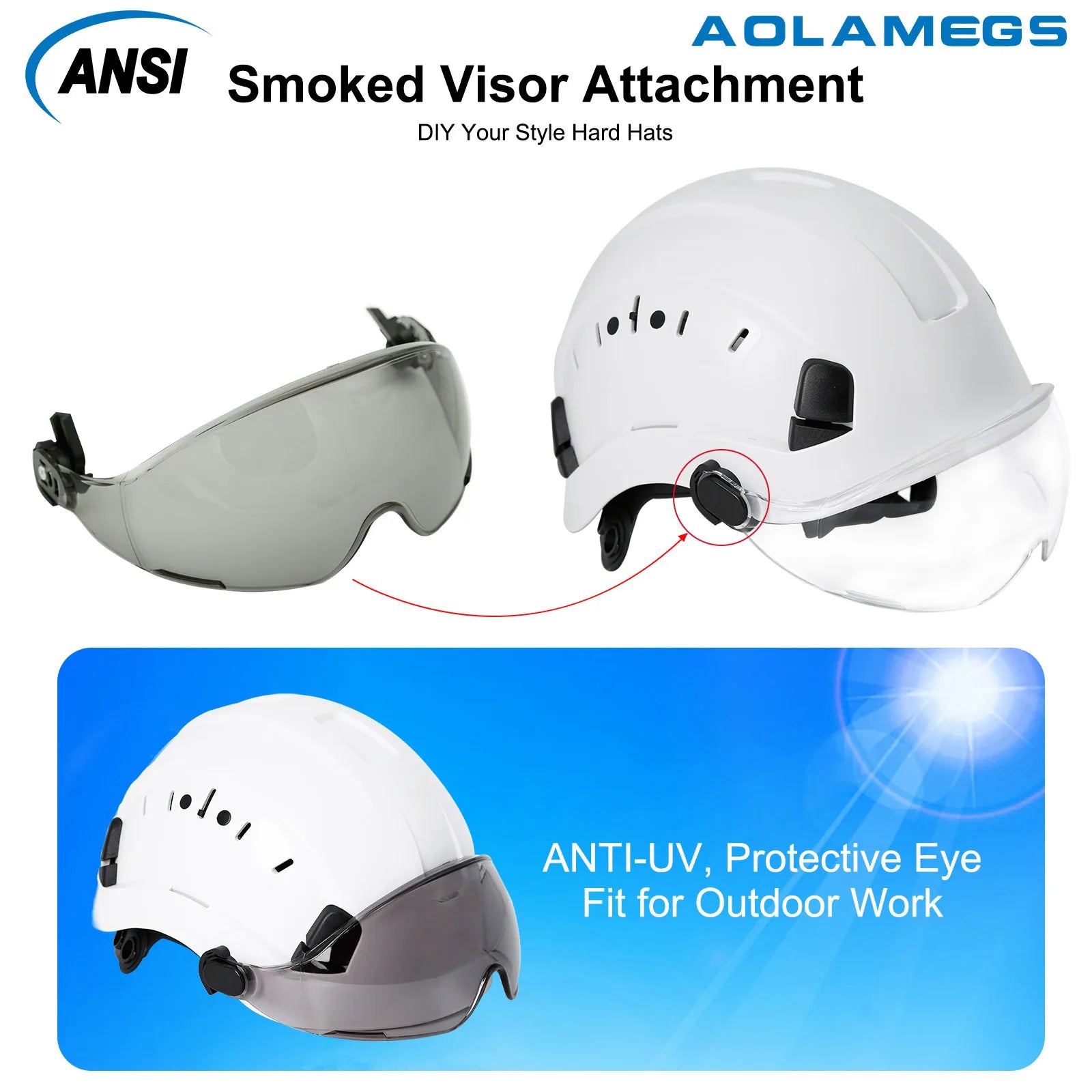 External Visor Goggles Aolamegs SF06 CR08 &ndash; CE Certified