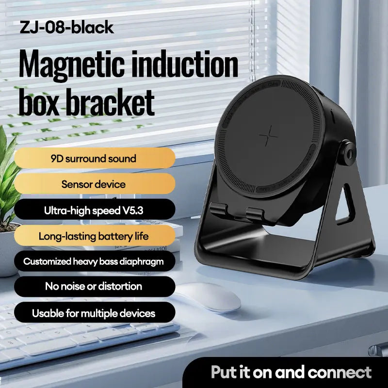 PAXA ZJ08 Bluetooth Speaker - Long Battery Life Rich Sound Black