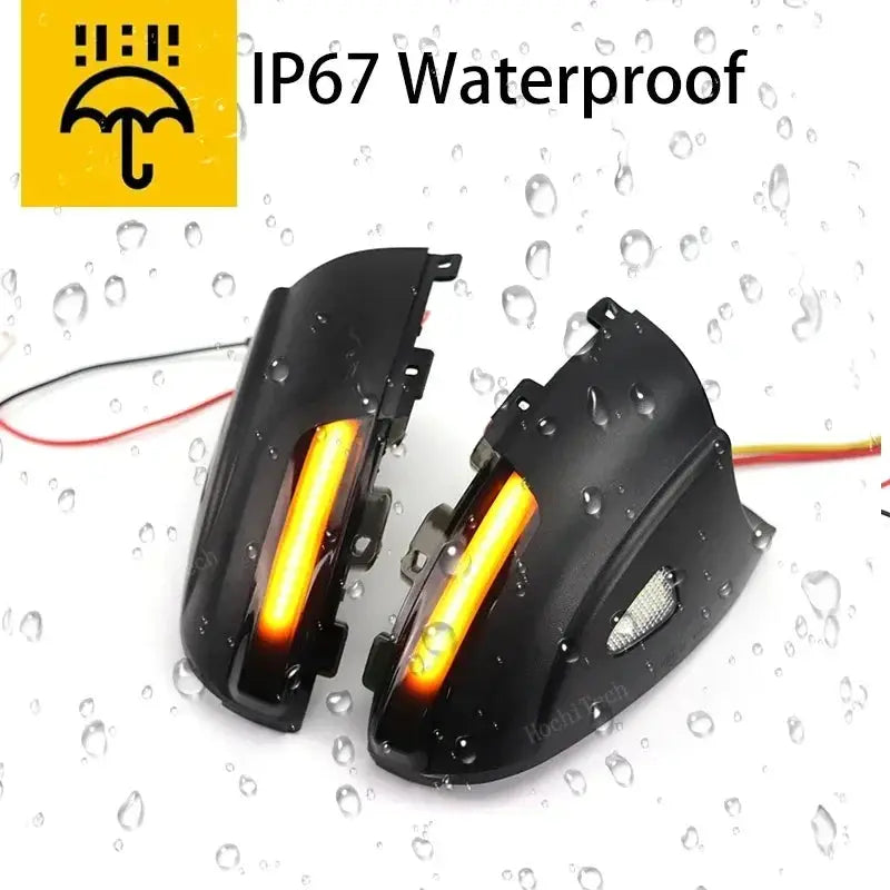 2x Dynamic Blinker LED Turn Signal Light Indicator Side Mirror Lamp For Volkswagen VW Tiguan 5N Sharan 7N Seat Alhambra 7N by InterCyprus Trading Ltd