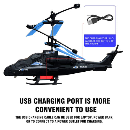 Induction Suspension Helicopter &ndash; Infrared Control with LED Lights