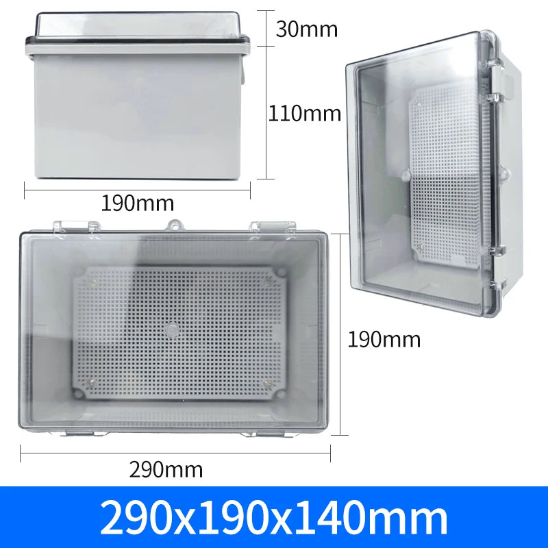 IP66 Waterproof Junction Box ABS Plastic Outdoor - Durable 290x190x140mm / CHINA
