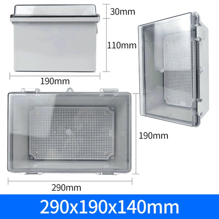 IP66 Waterproof Junction Box ABS Plastic Outdoor - Durable 290x190x140mm / CHINA