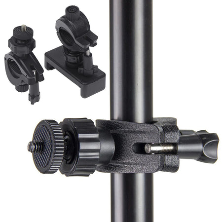 SLR Camera Phone Holder for Circular Lamp Tripod - 360&deg; Rotating Bracket