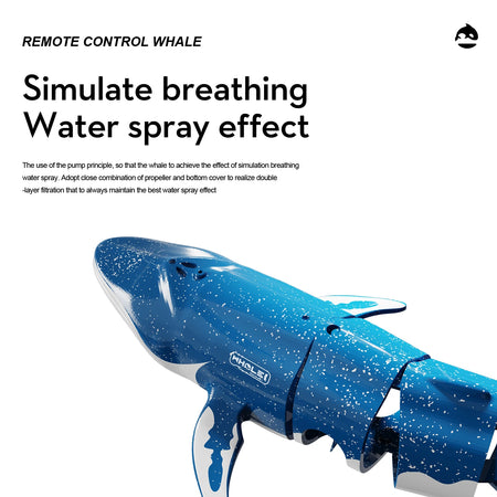 Remote Control Underwater Whale Submarine for Pools and Lakes