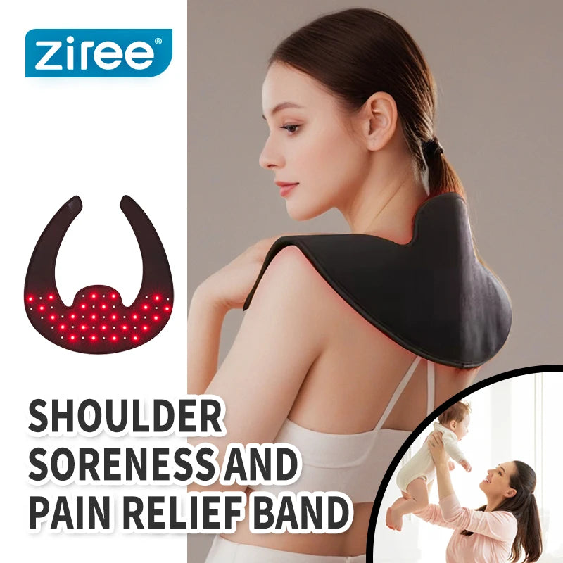 Φορητή Συσκευή Θεραπείας με Κόκκινο Φως για Ανακούφιση Πόνου στον Λαιμό και τους Ώμους από τη ZIREE, Πιστοποιημένη CE