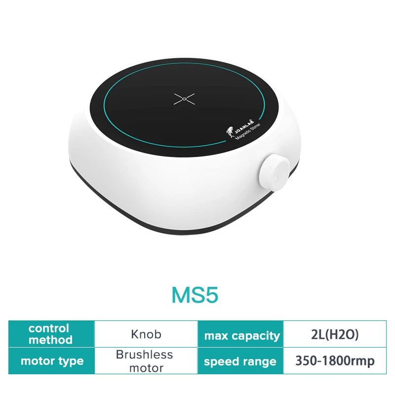 JOANLAB Mini Magnetic Stirrer &ndash; Efficient Liquid Mixing MS5 / EU Plug
