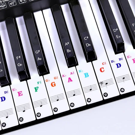 Miwayer Piano Keyboard Stickers &ndash; Transparent Key Labels