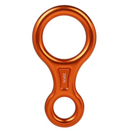 Figure 8 Small Climbing Descender Rappel Rings Outdoor Mountaineering Equipment Camping Portable Outdoor Elements Orange / CN (Origin)